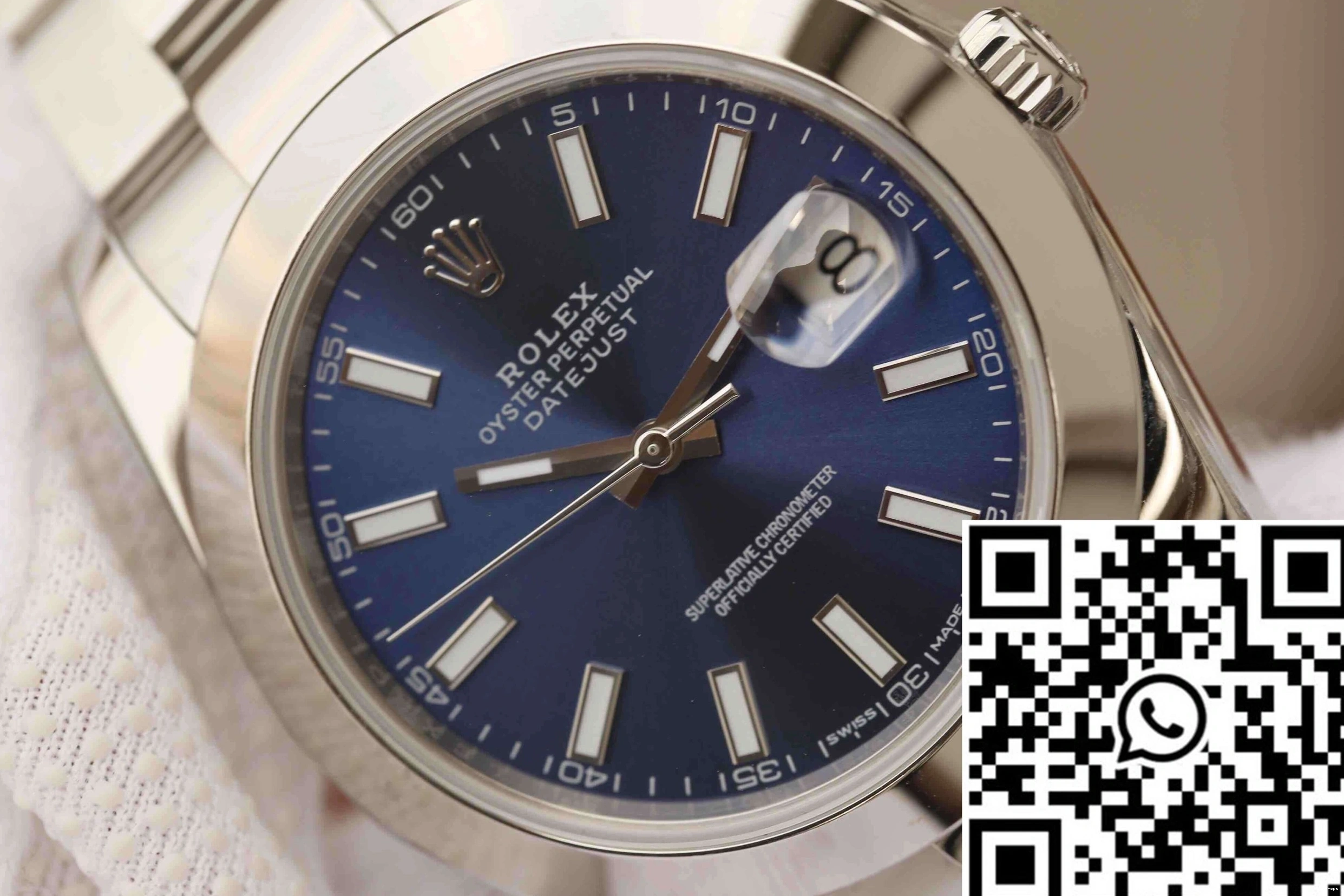 Rolex Dial EW Blue Factory Datejust M126300-0001 0521